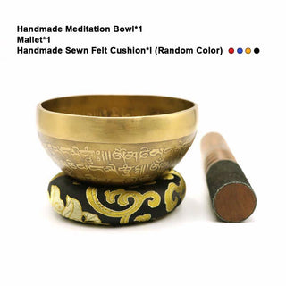 Buddha Gift Sutra Singing Bowl Handcrafted for Healing and Meditation Positive Energy Sound Bowl Set