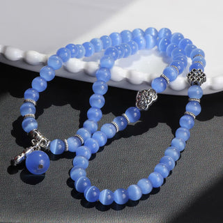 Buddha Gift Cat Eye PiXiu Support Triple Wrap Bracelet