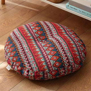 Buddha Gift Lotus Simple Pattern Linen Meditation Seat Cushion Home Living Room Decoration