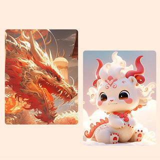 Buddha Gift 925 Sterling Silver Year of the Dragon Natural Cinnabar Hetian Jade Dragon Fu Character Ruyi As One Wishes Charm Blessing Bracelet (Extra 30% Off | USE CODE: FS30)