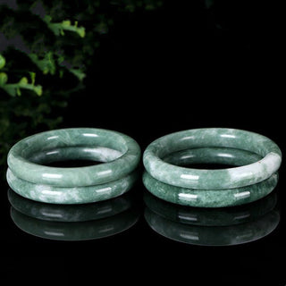 Buddha Gift Natural Jade Luck Abundance Bangle Bracelet