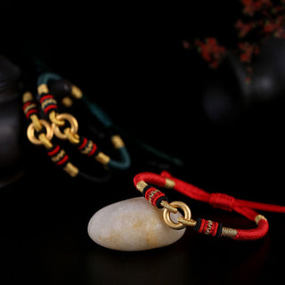 Buddha Gift FengShui Lucky Red String Couple Bracelet