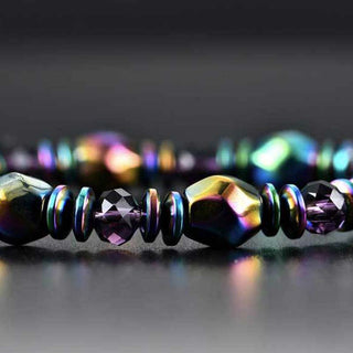 Buddha Gift Rainbow Hematite Wellness Bracelet
