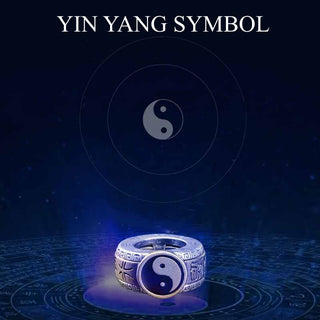 Buddha Gift 925 Sterling Silver Black Obsidian White Shell Yin Yang Strength Bracelet