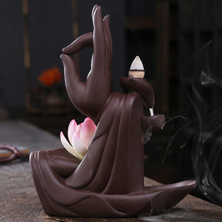 Buddha Gift Tibetan Lotus Blessing Incense Burner Decoration