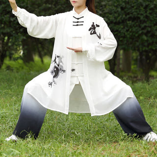 Buddha Gift 3Pcs Yin Yang Tree Tai Chi Spiritual Zen Practice Meditation Prayer Uniform Unisex Clothing Set
