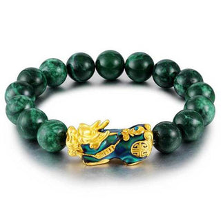 Buddha Gift FengShui PiXiu Jade Protection Bracelet