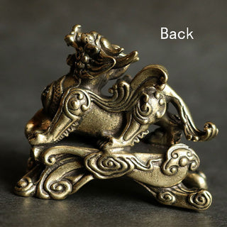 Buddha Gift Handmade FengShui PiXiu Copper Wealth Luck Decoration
