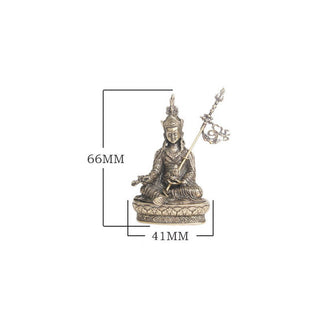 Buddha Gift Padmasambhava Buddha Figure Serenity Copper Statue Decoration Temple Ornament
