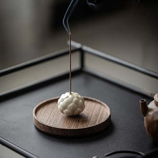 Buddha Gift Mini Lotus Flower Meditation Ceramic Stick Small Incense Burner Decoration