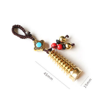 Buddha Gift Feng Shui Yin Yang Bagua Wenchang Pen Pagoda Prayer Wheel Keychain