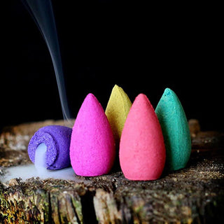 Buddha Gift Tibetan Elephant Purple Clay Backflow Smoke Fountain Peace Healing Incense Burner Decoration