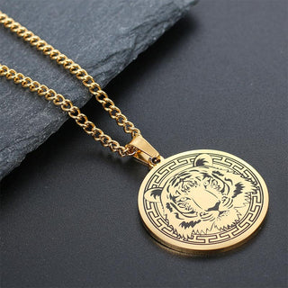 Animal Titanium Steel Chain Necklace Protection Pendant (Extra 30% Off | USE CODE: FS30)