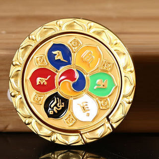 Buddha Gift Tibetan Om Mani Padme Hum Peace Phone Ring Bracket Universal Phone Holder Decorations