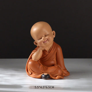 Buddha Gift Small Mini Meditation Praying Monk Serenity Resin Home Decoration