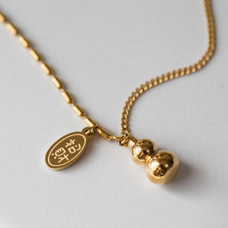 Buddha Gift 18k Gold Lucky Gourd Design Wealth Buckle Anklet