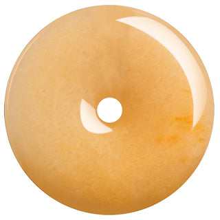 Buddha Gift Round Golden Silk Jade Peace Buckle Wealth Pendant Necklace