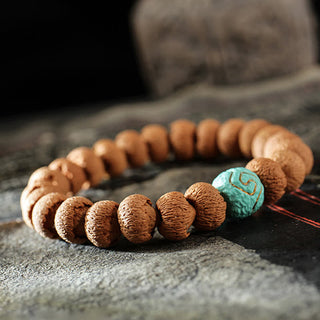 Buddha Gift Tibetan Bodhi Seed Turquoise Amber Protection Bracelet