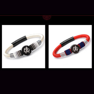 Buddha Gift Buddha Character Ebony Handcrafted Rope Bracelet