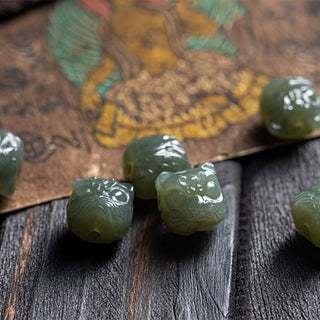 Buddha Gift Natural Tibet 108 Mala Beads Purple Bodhi Seed Hetian Cyan Jade Copper Dorje Peace Bracelet