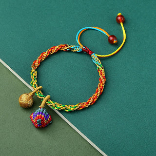 Buddha Gift Colorful Rope Luck Handcrafted Zongzi Charm Bracelet