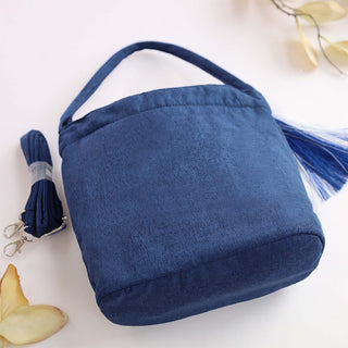 Buddha Gift Embroidery Wisteria Plum Lotus Cherry Blossom Cotton Linen Canvas Tote Crossbody Bag Shoulder Bag Handbag