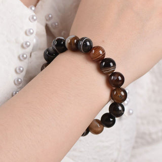 Buddha Gift Tibetan Sardonyx Happiness Positive Bracelet