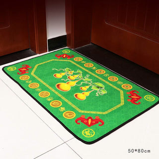 Buddha Gift Five Elements Lucky Crane Gourd Kirin Dragon Axe Nine Koi Fish Non-slip Foot Pad Doormat
