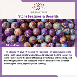Buddha Gift Tibetan Purple Miano Real Bead Harmony Lotus Mala