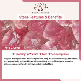 Buddha Gift The Flower of Love Pink Crystal Soothing Anklet
