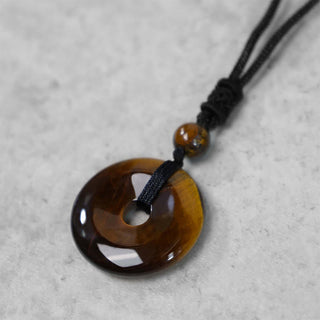 Buddha Gift Lucky Coin Pendant Healing Crystal Gemstone Necklace