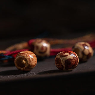 Buddha Gift Tibetan Handmade Colorful Thread 925 Sterling Silver Koi Fish Protection Strength String Bracelet