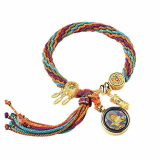 Buddha Gift Tibetan Luck Reincarnation Knot Prayer Wheel Dream Catcher Braid String Bracelet