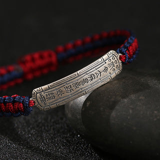 Buddha Gift 925 Sterling Silver Peace Amulet Protection Bracelet