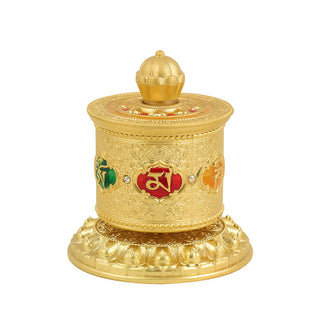 Buddha Gift Tibetan Blessing Prayer Wheel Car Decoration