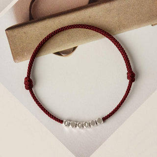 Buddha Gift 925 Sterling Silver Red String Braid Bracelet Anklet