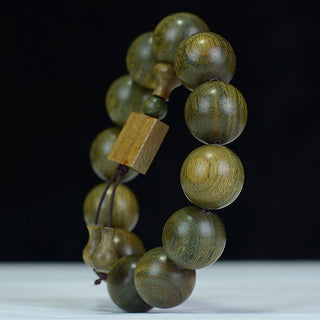 Buddha Gift Tibetan Green Sandalwood Cure Bracelet