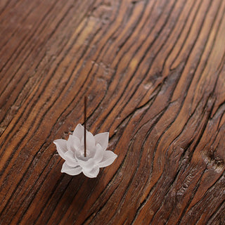 Buddha Gift Mini Lotus Liuli Crystal Healing Meditation Stick Incense Burner