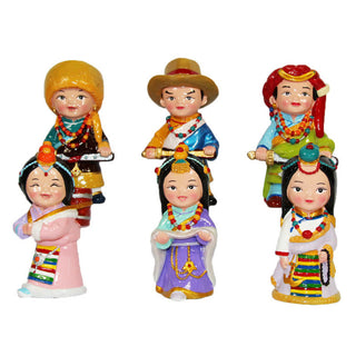 Buddha Gift Hand Painted Tibetan Figures Creative Home Office Car Decoration Ornament