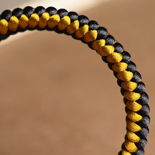 Buddha Gift Handmade Tibetan Black Gold Dragon Scale Rope Om Mani Padme Hum Purity Bracelet