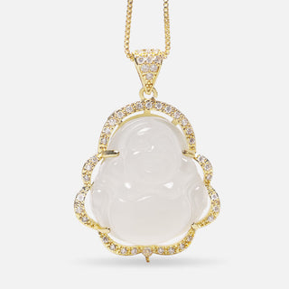 Buddha Gift Good Luck Laughing Buddha Necklace（测试）