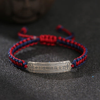 Buddha Gift 925 Sterling Silver Peace Amulet Protection Bracelet