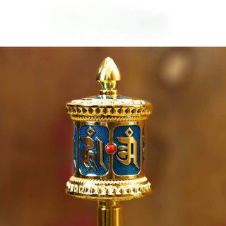 Buddha Gift Tibetan Prayer Wheel Six True Words Blessing Meditation Decoration