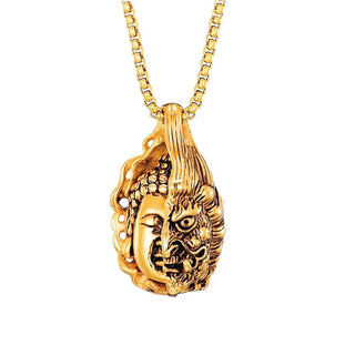 Buddha Gift Half Buddha Half Devil Powerful Necklace