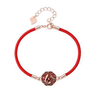 Buddha Gift 925 Sterling Silver Luck Koi Fish Color Change Wealth Handcrafted Braided Bracelet