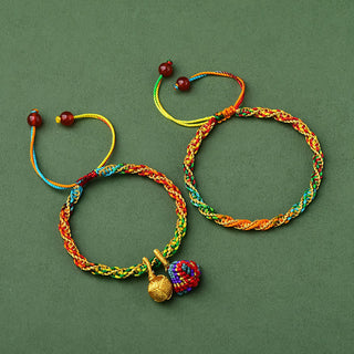 Buddha Gift Colorful Rope Luck Handcrafted Zongzi Charm Bracelet