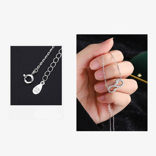 Buddha Gift 999 Sterling Silver Year of the Dragon Endless Knot Success Necklace Pendant