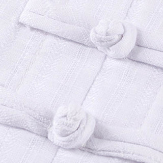 Buddha Gift 2Pcs Half Sleeve Shirt Top Pants Meditation Zen Tai Chi Linen Clothing Women's Set