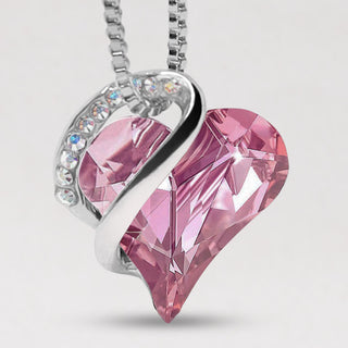 Buddha Gift Love Heart Birthstone Healing Energy Necklace Pendant