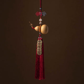 Buddha Gift Feng Shui Coins Gourd Chinese Knot Lucky Coins Five Emperor Money Wealth Tassels Decoration